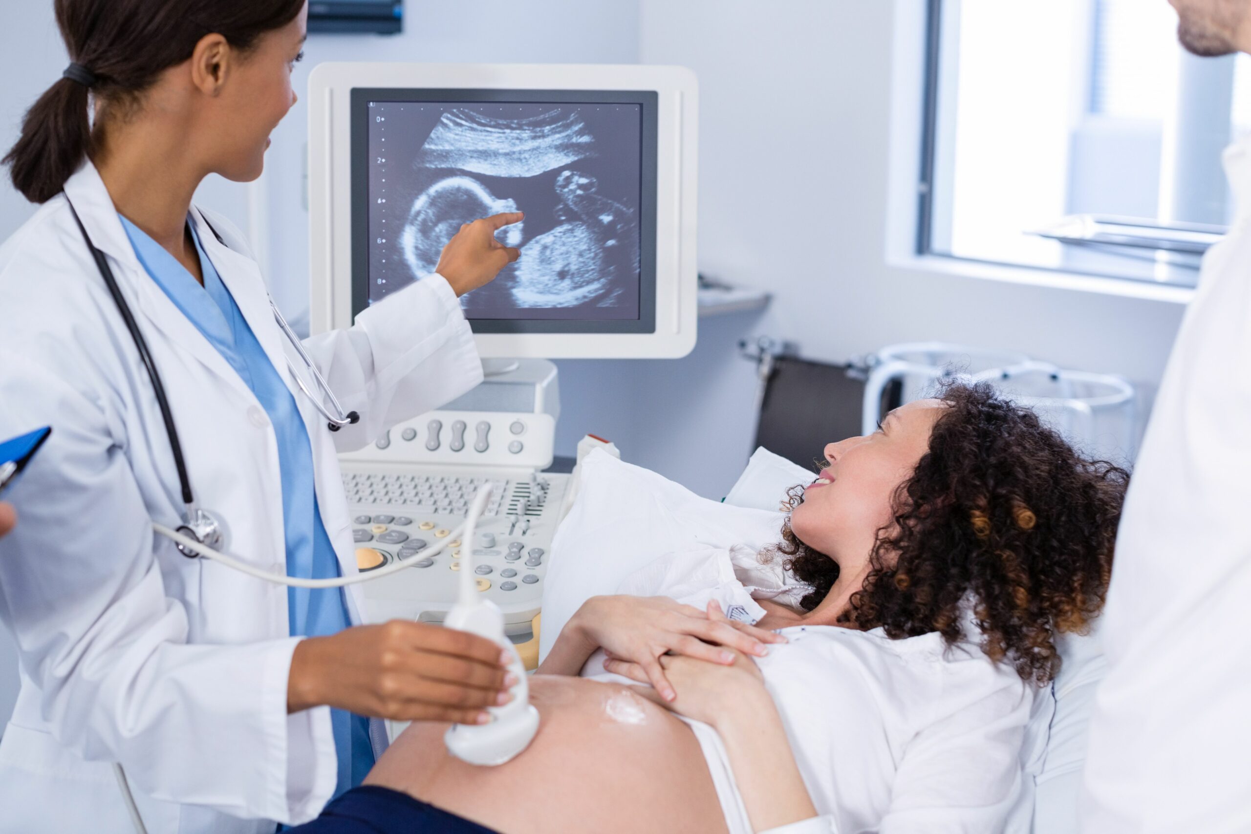 Pacjentka podczas drugiego badania prenatalnego na NFZ